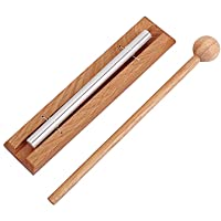 Campana de meditación Alnicov Solo Chime con mazo Instrumento de percusión para oración Yoga Energías Orientales…